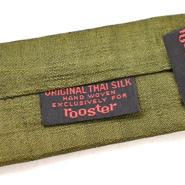 1960s Olive Green Skinny Vintage Tie Cats Like Us