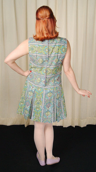 1960s Paisley Shorts Romper Cats Like Us