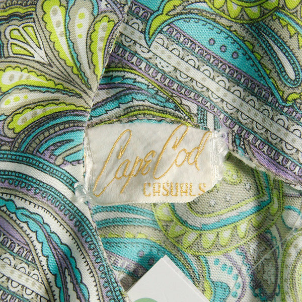 1960s Paisley Shorts Romper Cats Like Us