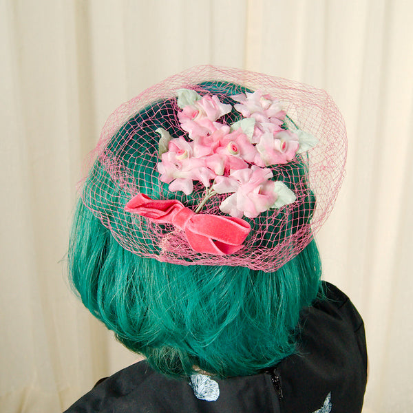 1960s Pink Bouquet Whimsy Cats Like Us