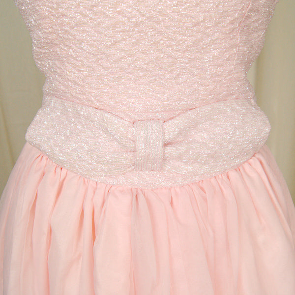 1960s Pink Bow Swing Dress Cats Like Us
