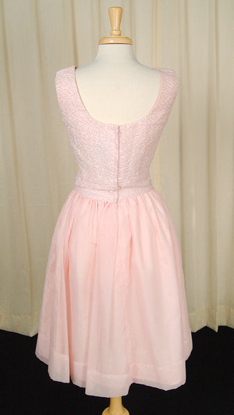 1960s Pink Bow Swing Dress Cats Like Us