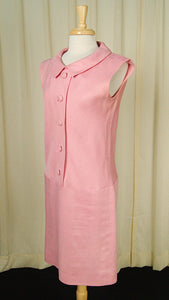 1960s Pink Drop Waist Dress Cats Like Us