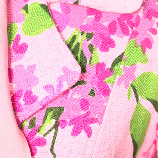 1960s Pink Floral Vintage Dress Suit Cats Like Us