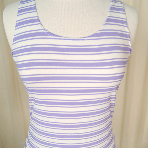 1960s Purple Striped Tank Top Cats Like Us
