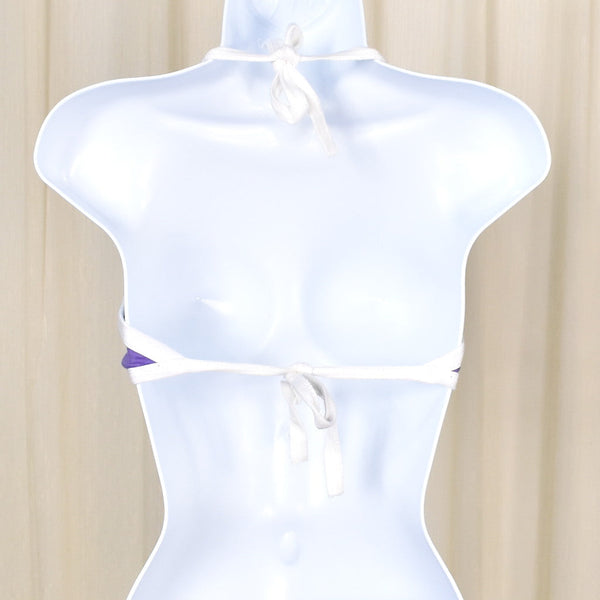 1960s Purple Tie Halter Top Cats Like Us