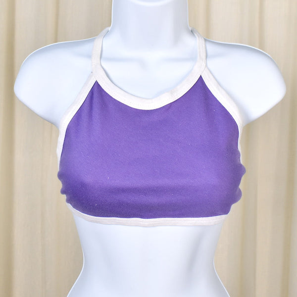 1960s Purple Tie Halter Top Cats Like Us