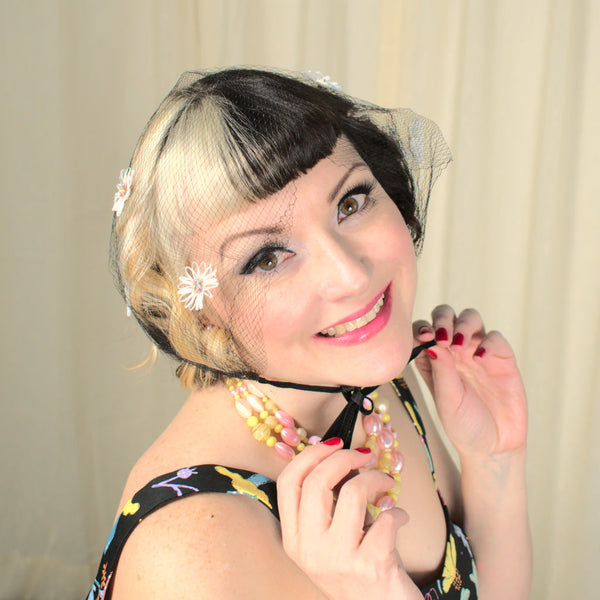 1960s Rainbow Daisy Hair Net Cats Like Us