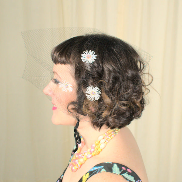 1960s Rainbow Daisy Hair Net Cats Like Us