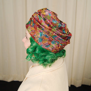 1960s Rainbow Fabric Hat Cats Like Us