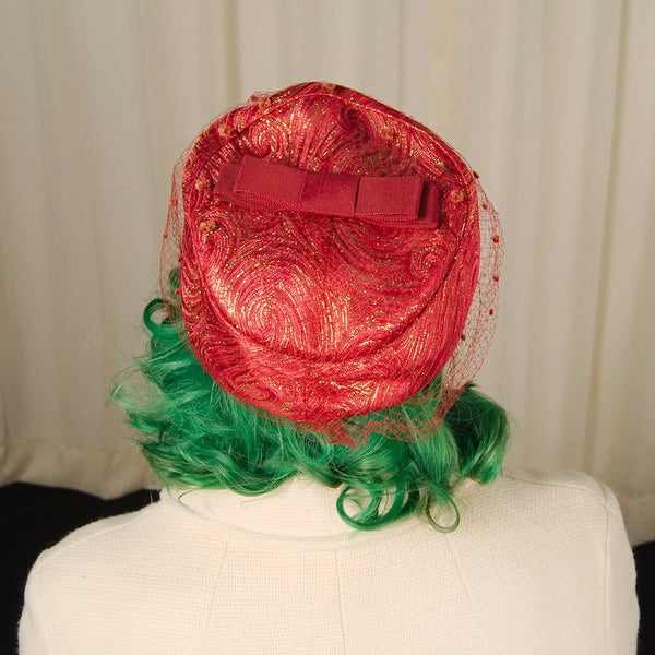 1960s Raspberry Swirl Hat Cats Like Us