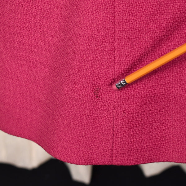 1960s Raspberry Wool Skirt Suit Cats Like Us