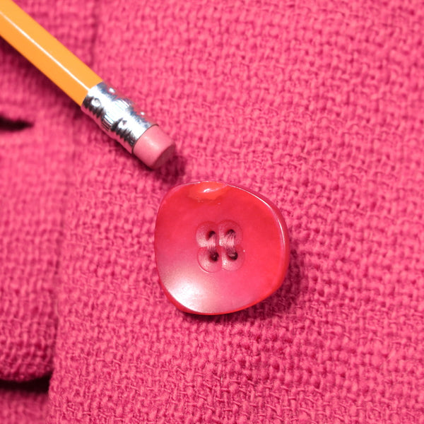 1960s Raspberry Wool Skirt Suit Cats Like Us