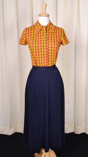 1960s Red Argyle Button Shirt Cats Like Us