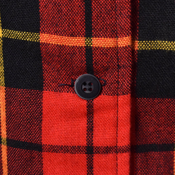 1960s Red Plaid Skirt & Vest Set Cats Like Us