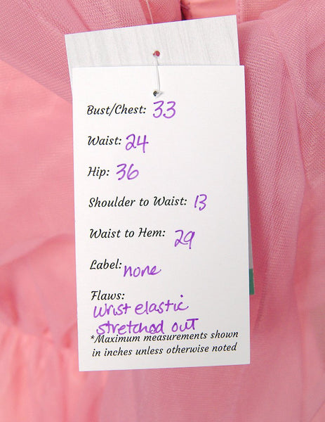 1960s Rose Chiffon Daisy Dress Cats Like Us