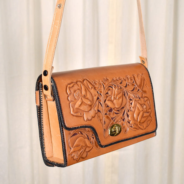 1960s Roses Reversible Handbag Cats Like Us