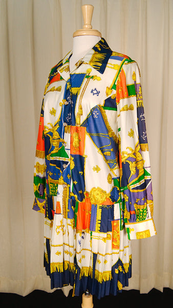 1960s Royalty Shirt Dress Cats Like Us