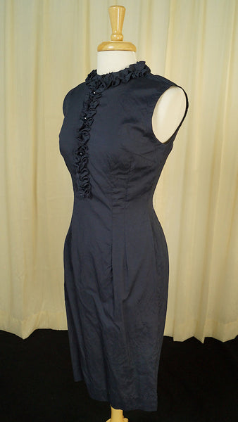 1960s Ruffle Wiggle Dress Cats Like Us