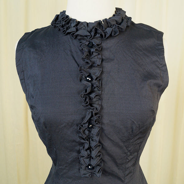 1960s Ruffle Wiggle Dress Cats Like Us