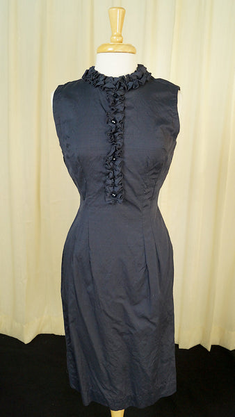 1960s Ruffle Wiggle Dress Cats Like Us
