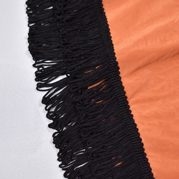 1960s Rust Vintage Half Slip W Fringe W25-30 Cats Like Us