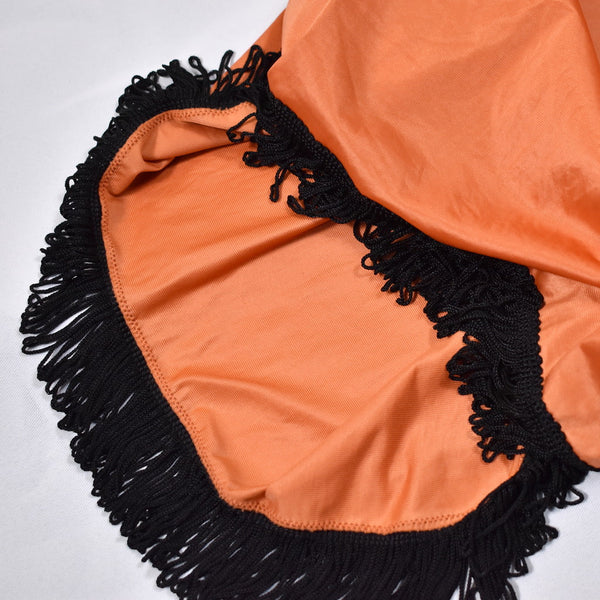 1960s Rust Vintage Half Slip W Fringe W25-30 Cats Like Us