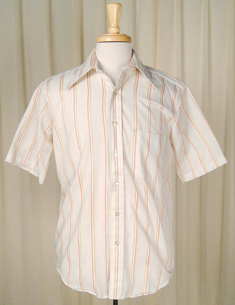 1960s SS BVD Striped Shirt Cats Like Us