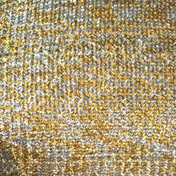 1960s Silver & Gold Party Dress Cats Like Us