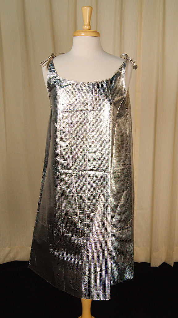 1960s Silver Paper Dress Cats Like Us 1960s Silver Paper Dress Cats Like Us