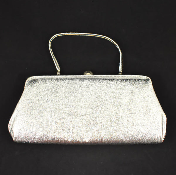 1960s Silver Rhinestone Handbag Cats Like Us