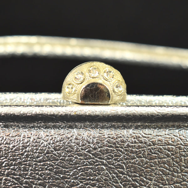 1960s Silver Rhinestone Handbag Cats Like Us