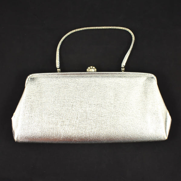 1960s Silver Rhinestone Handbag Cats Like Us