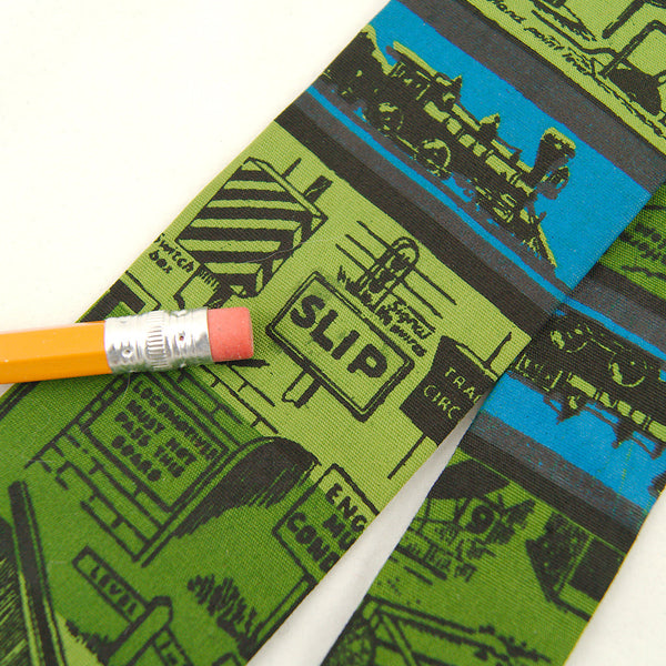 1960s Skinny Locomotive Tie Cats Like Us