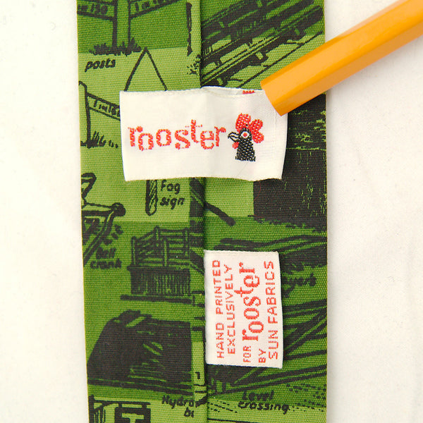 1960s Skinny Locomotive Tie Cats Like Us