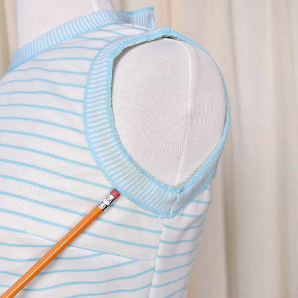 1960s Sky Blue Striped Set Cats Like Us