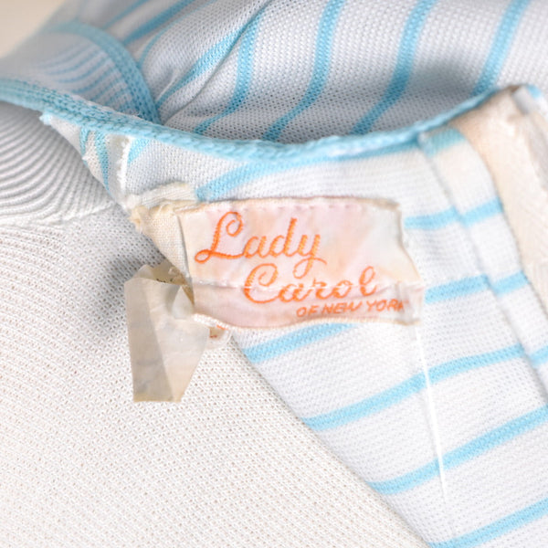 1960s Sky Blue Striped Set Cats Like Us