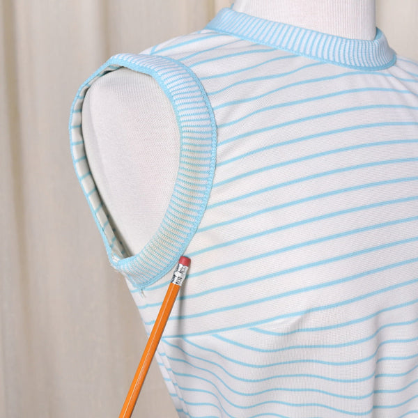 1960s Sky Blue Striped Set Cats Like Us