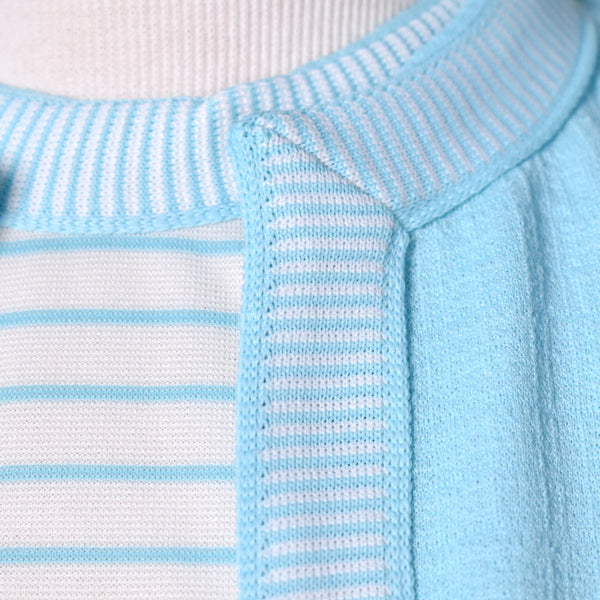 1960s Sky Blue Striped Set Cats Like Us