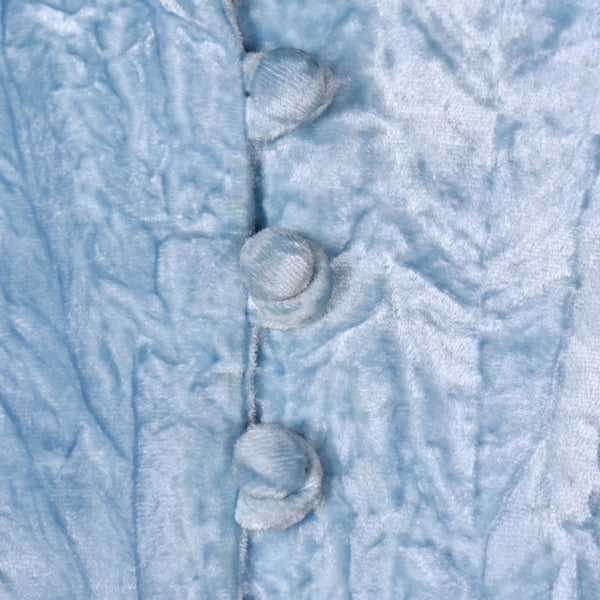 1960s Sky Blue Velvet Dress Cats Like Us