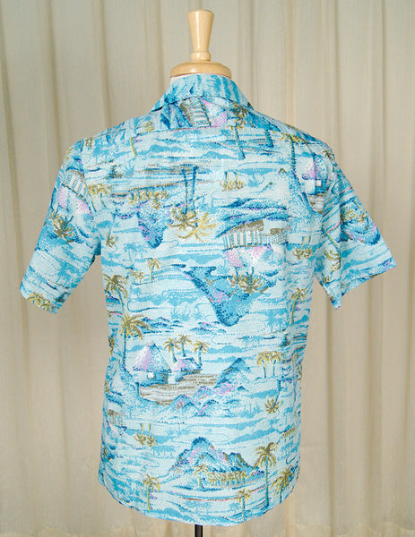 1960s Stippled Islands Shirt Cats Like Us