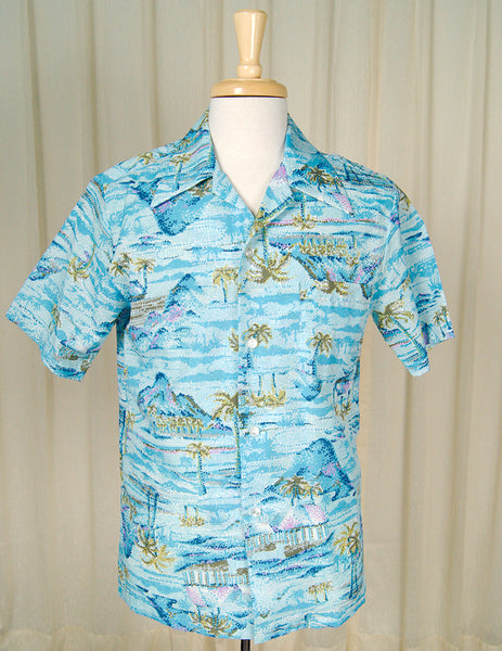 1960s Stippled Islands Shirt Cats Like Us