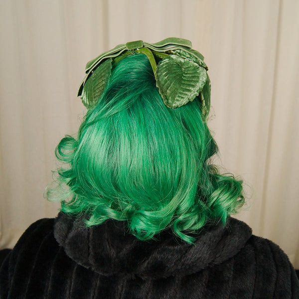 1960s Velvet Leaf Crescent Hat Cats Like Us
