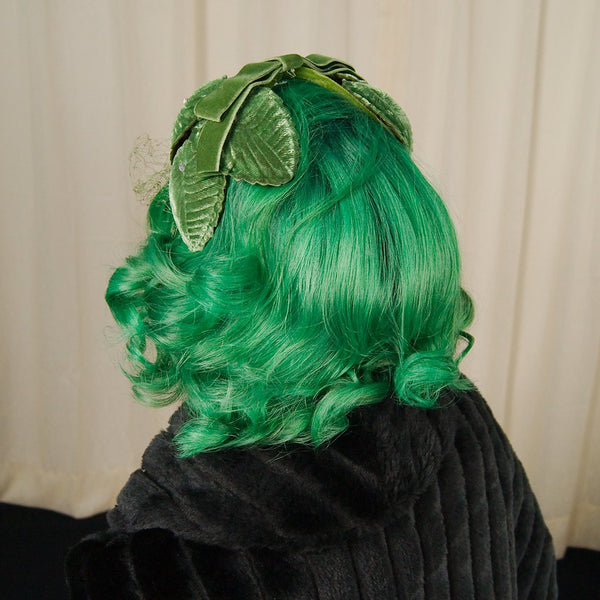 1960s Velvet Leaf Crescent Hat Cats Like Us