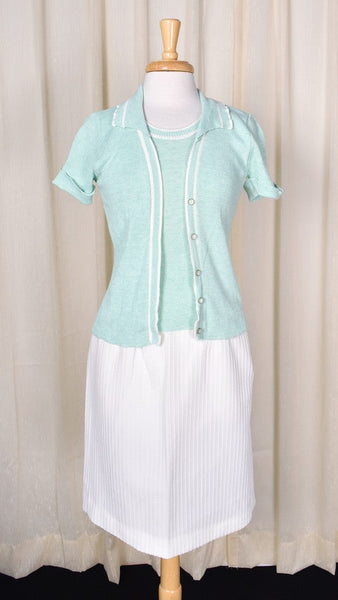 1960s Vintage 2 in 1 Mint Cardigan Cats Like Us
