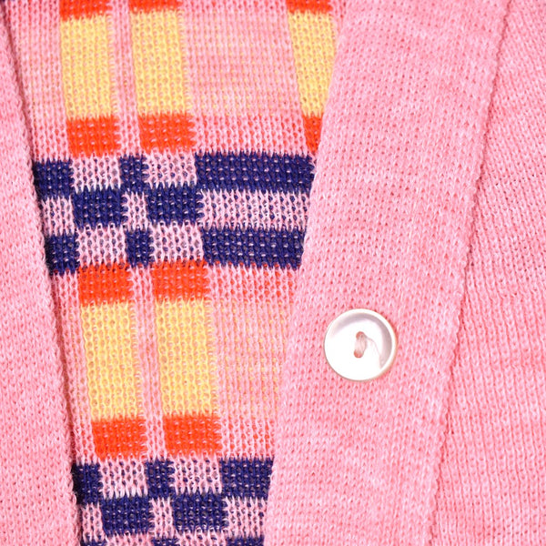 1960s Vintage 2 in 1 Pink Knit Cardigan Cats Like Us