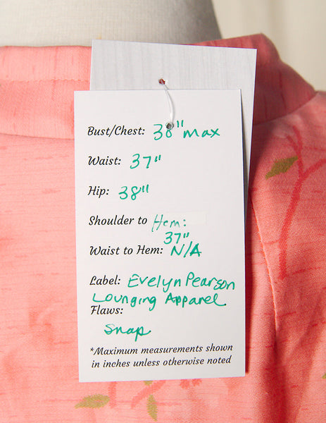 1960s Vintage Asian Lounge Robe Dress Cats Like Us