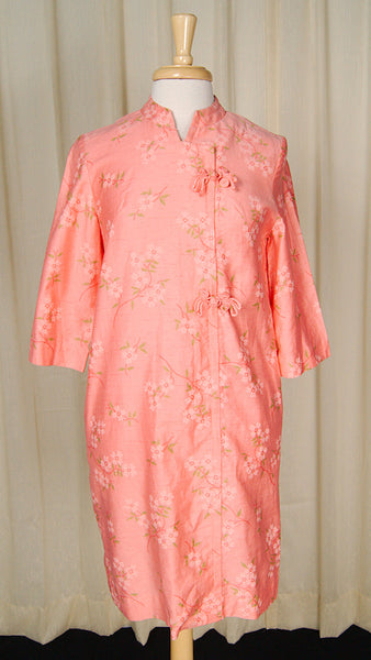 1960s Vintage Asian Lounge Robe Dress Cats Like Us