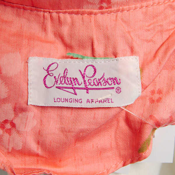 1960s Vintage Asian Lounge Robe Dress Cats Like Us