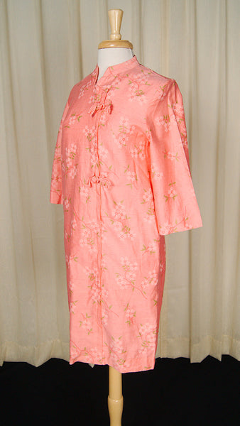 1960s Vintage Asian Lounge Robe Dress Cats Like Us